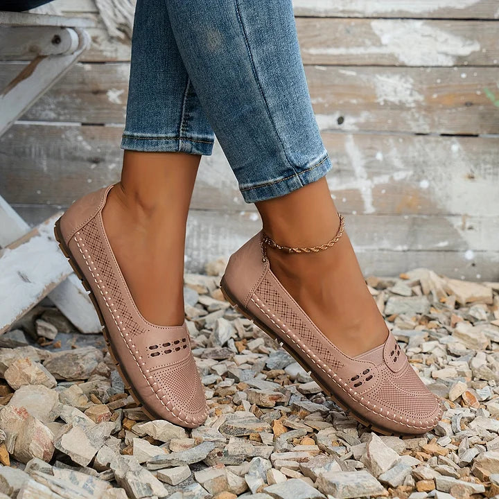 Dorte | Loafers med Slip-on og Blød Sål