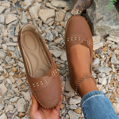 Dorte | Loafers med Slip-on og Blød Sål