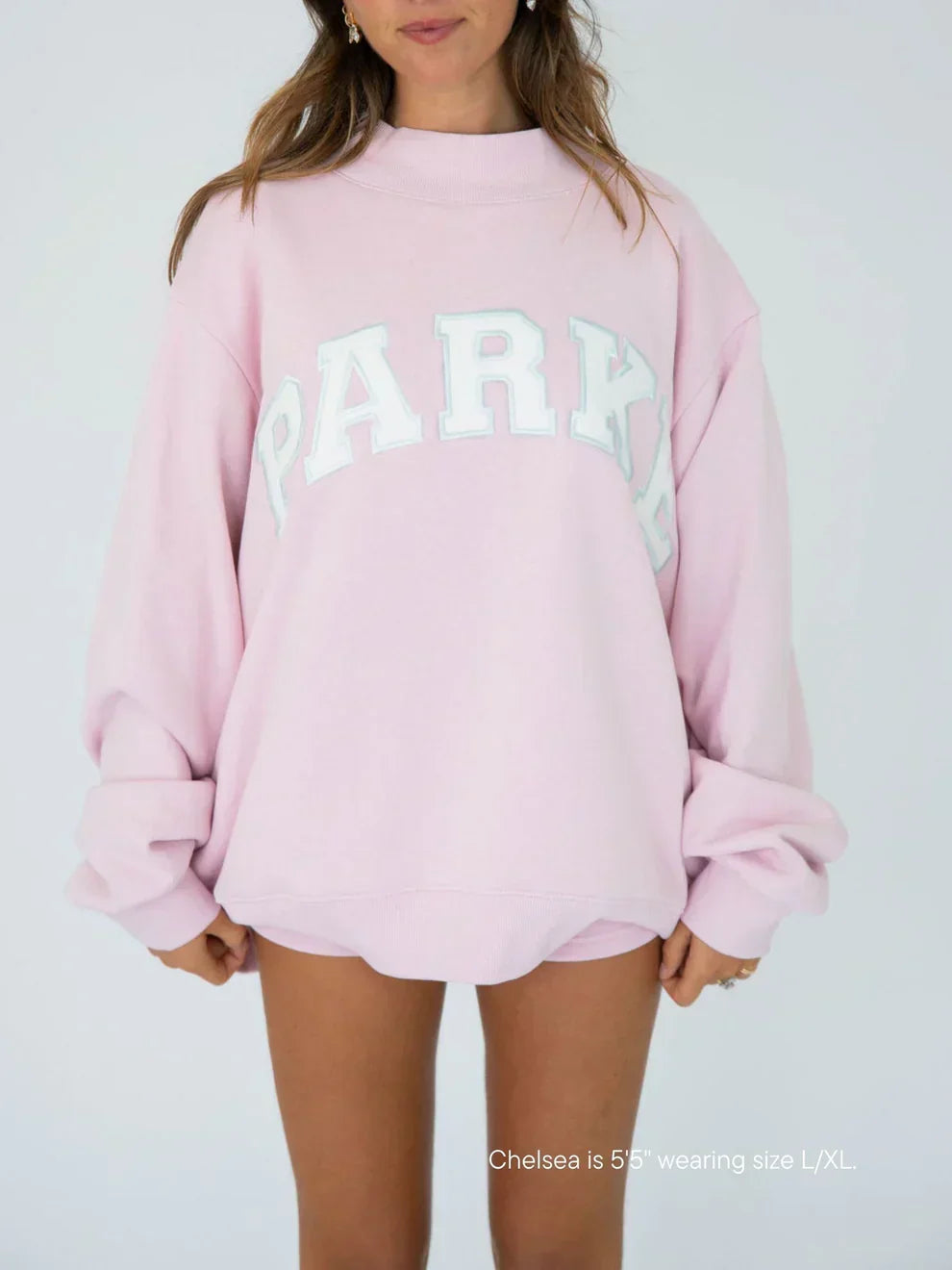 Solrun | Varsity Sweatshirt med Bogstavtryk