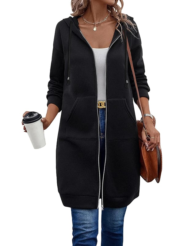 Mariah | Zip-Up Hoodie med Langærmet Design