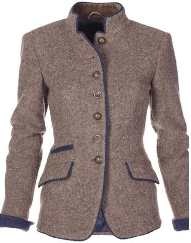 Malou | Elegant Højkrave Cardigan