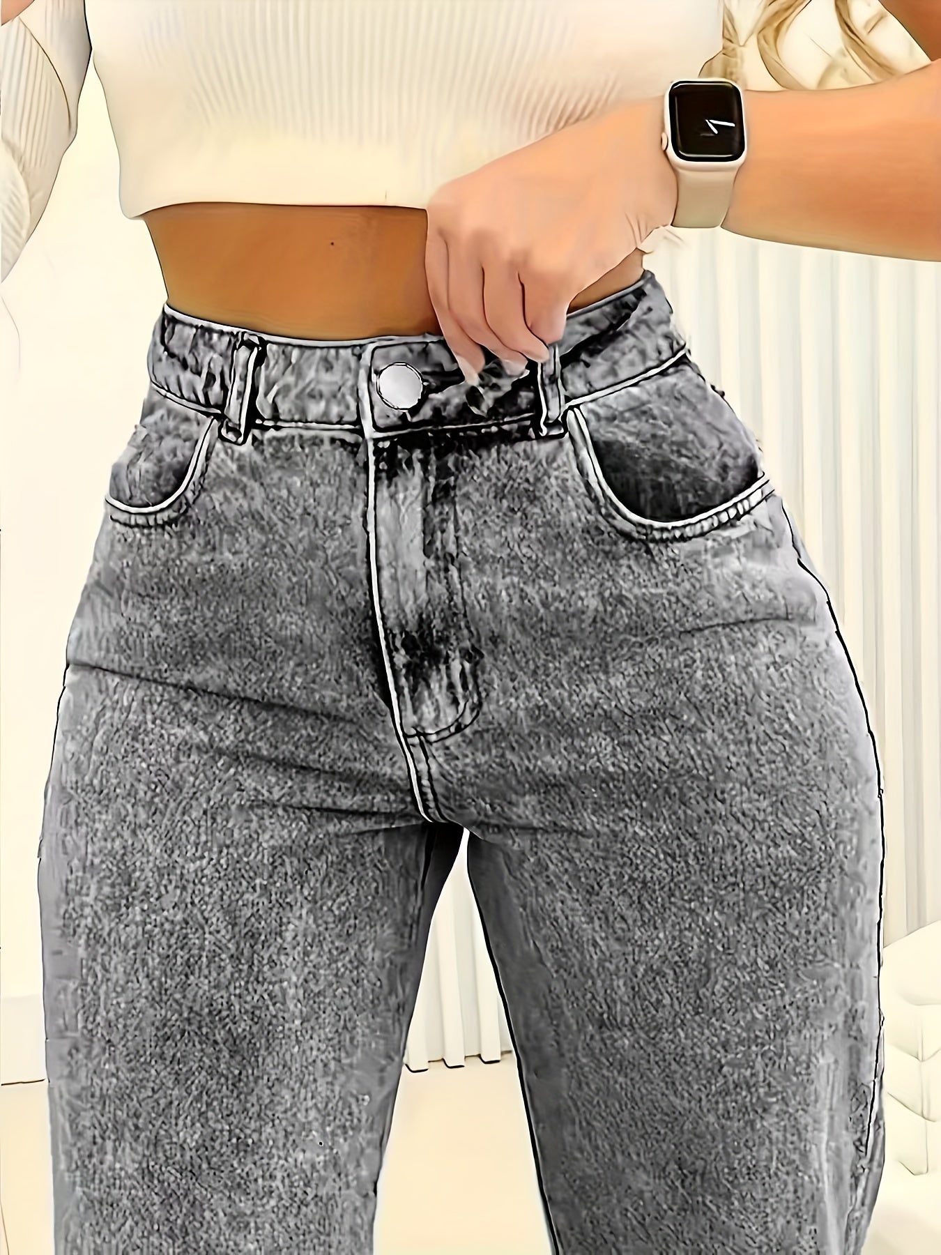Åsa | Vide Jeans med Elastik