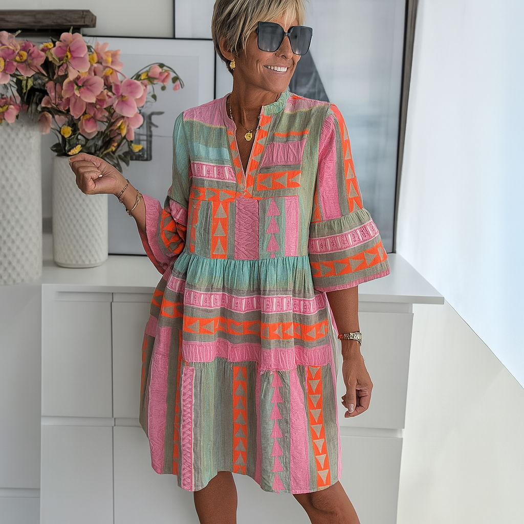 Oline | Broderet Sommerkjole Mini