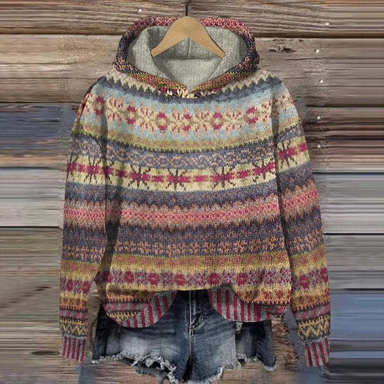 Nora | Tidless mønstret hoodie