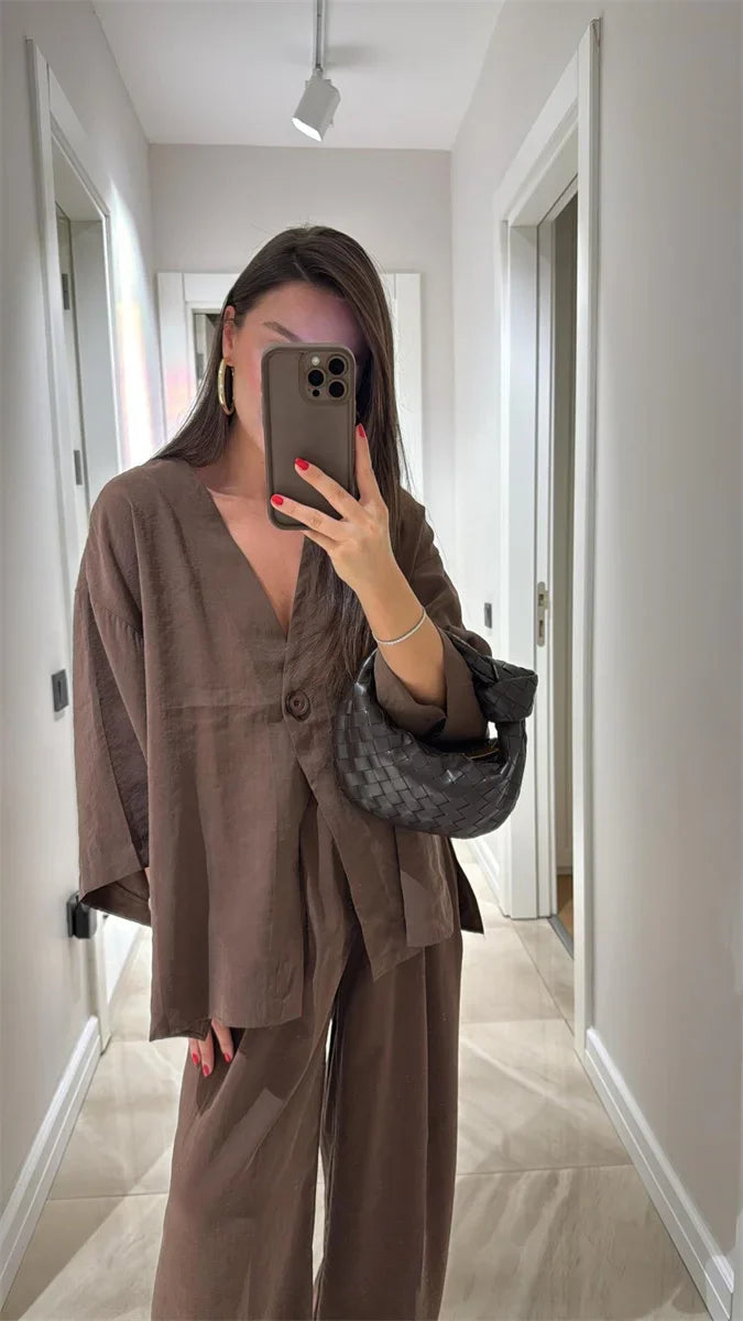 Luna | Casual One Button Sæt