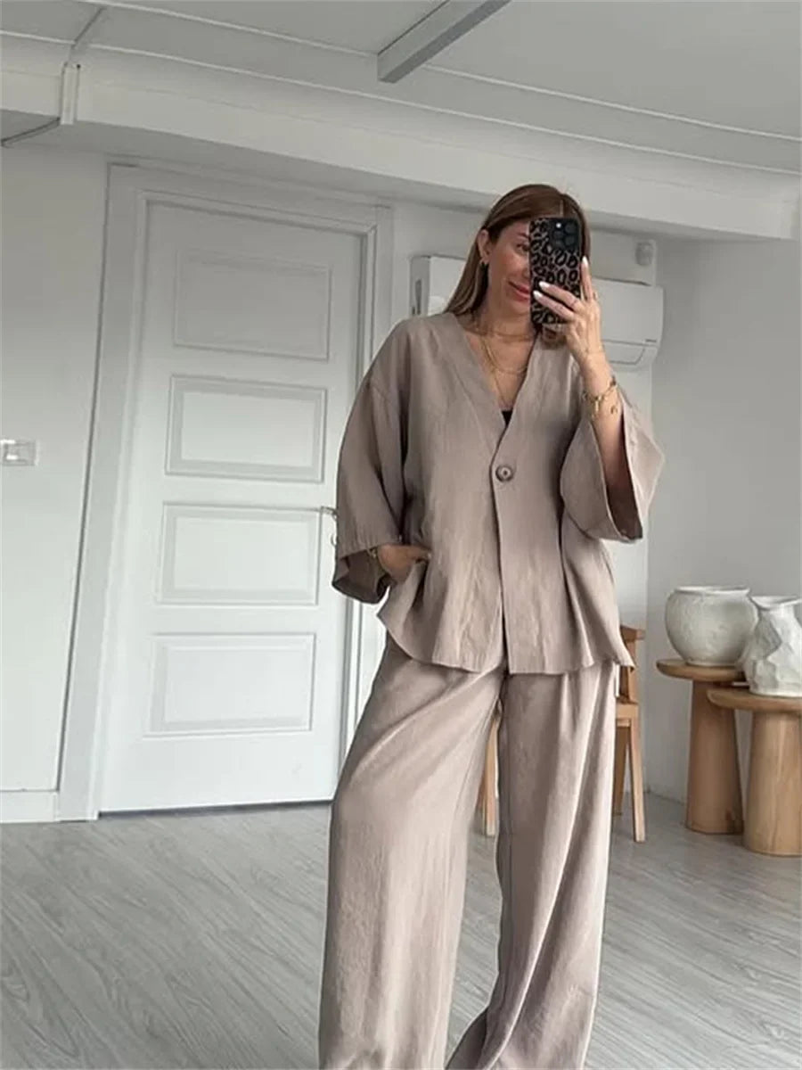 Luna | Casual One Button Sæt