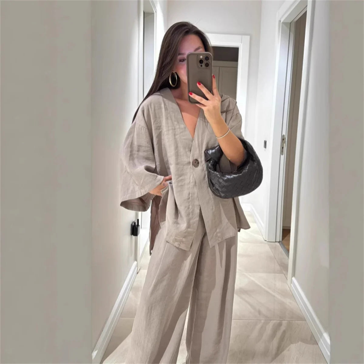 Luna | Casual One Button Sæt