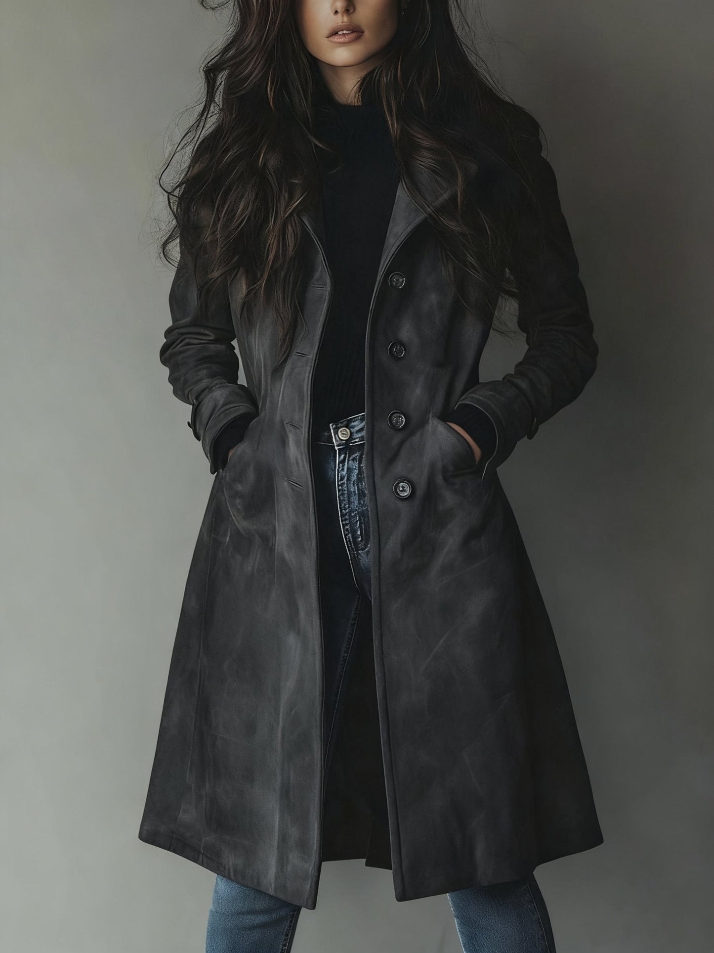 Gyda | Klassisk Dobbeltradet Trenchcoat