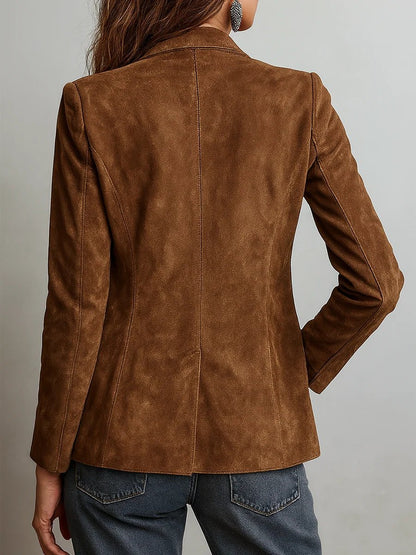 Gudbjørg | Enkeltradet Blazer med Reverskrave