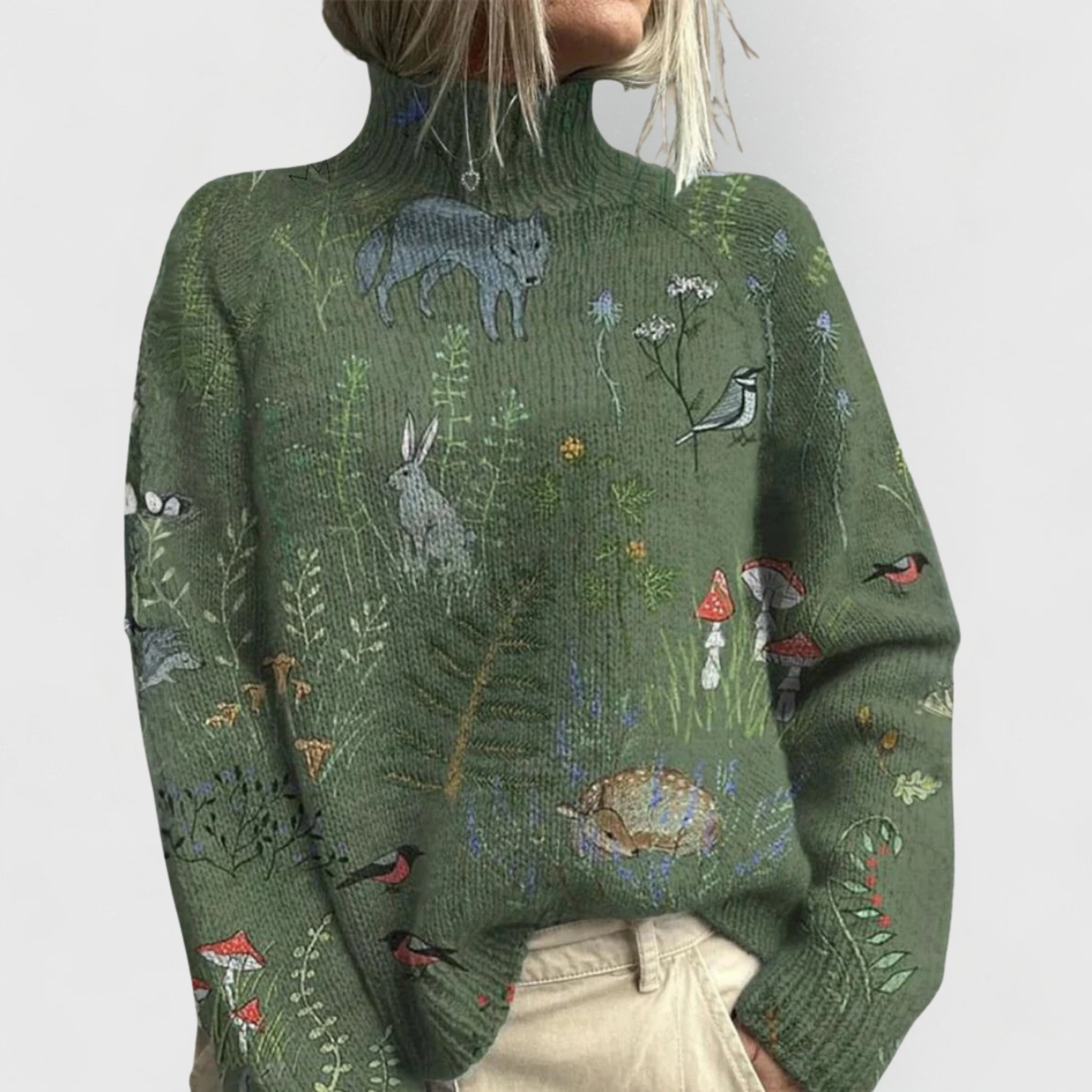 Jorlaug | Elegant Sweater med Rullekrave