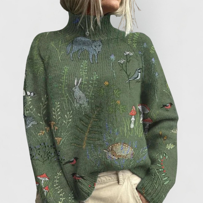 Jorlaug | Elegant Sweater med Rullekrave