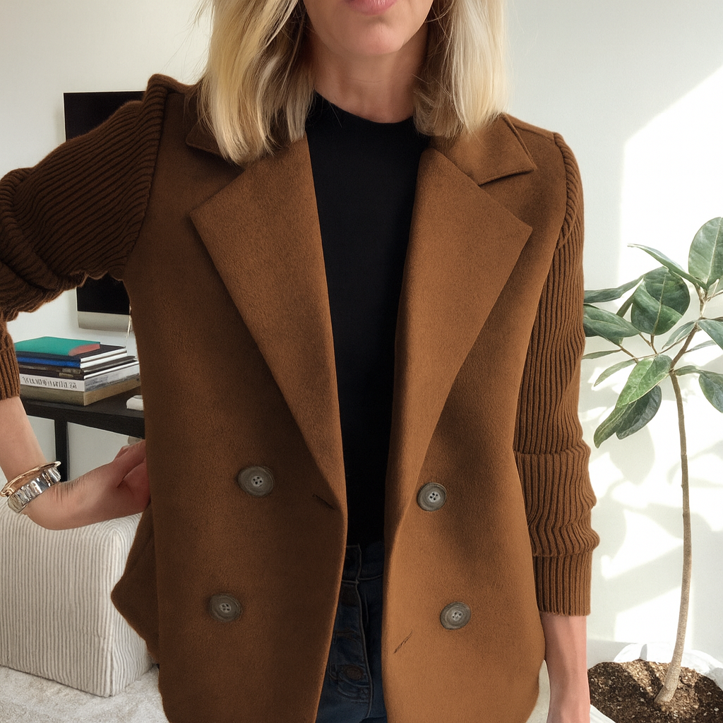 Berglind | Lang Blazer med Reverskrave