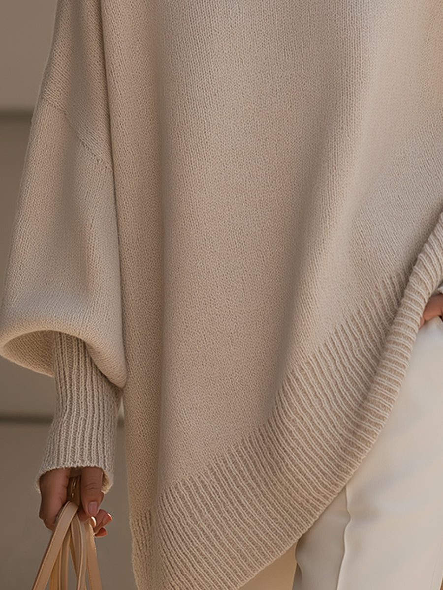Jorunn | Oversize Striktrøje med Lange Ærmer