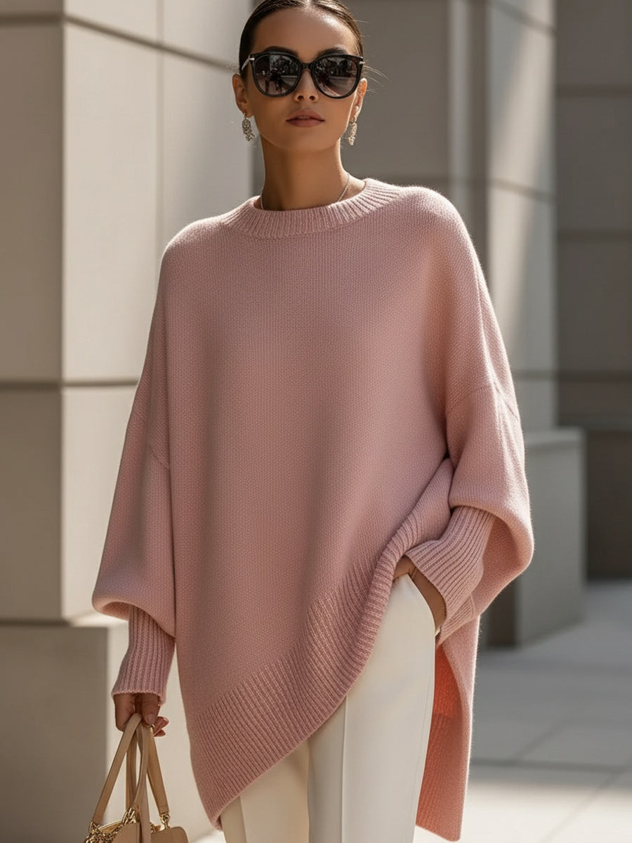 Jorunn | Oversize Striktrøje med Lange Ærmer