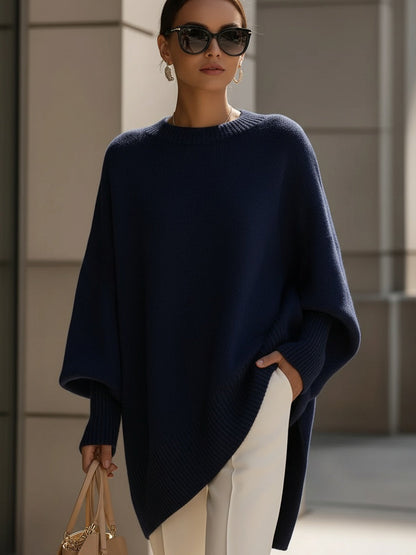 Jorunn | Oversize Striktrøje med Lange Ærmer