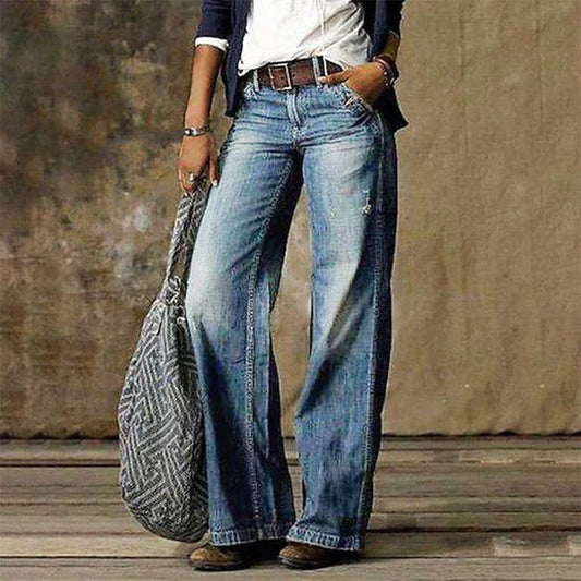 Hjørdis | Vide Jeans i Retro-Look