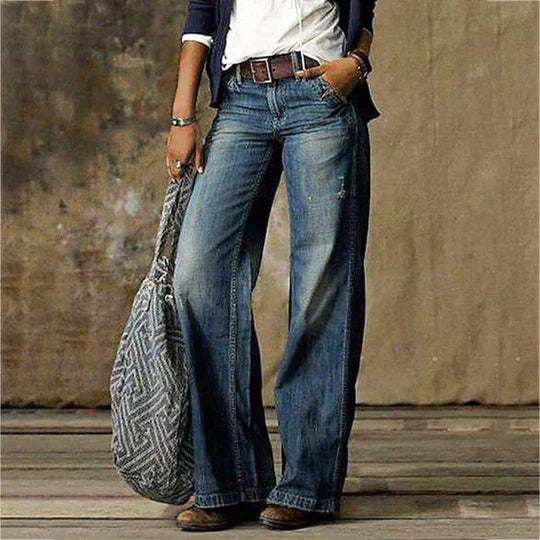 Hjørdis | Vide Jeans i Retro-Look