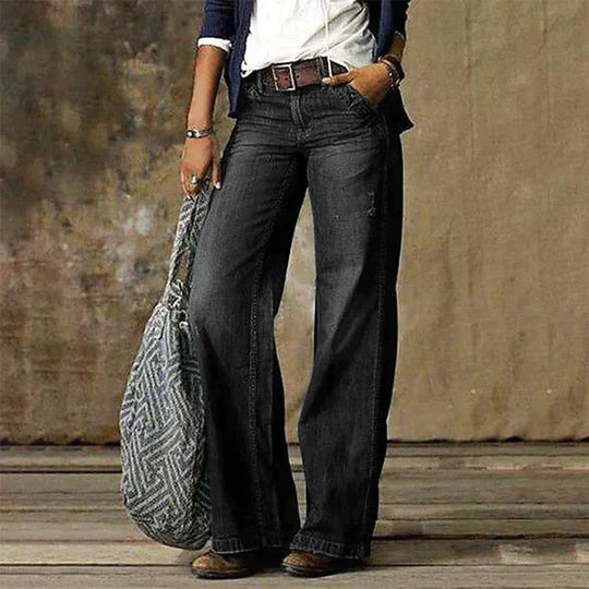Hjørdis | Vide Jeans i Retro-Look