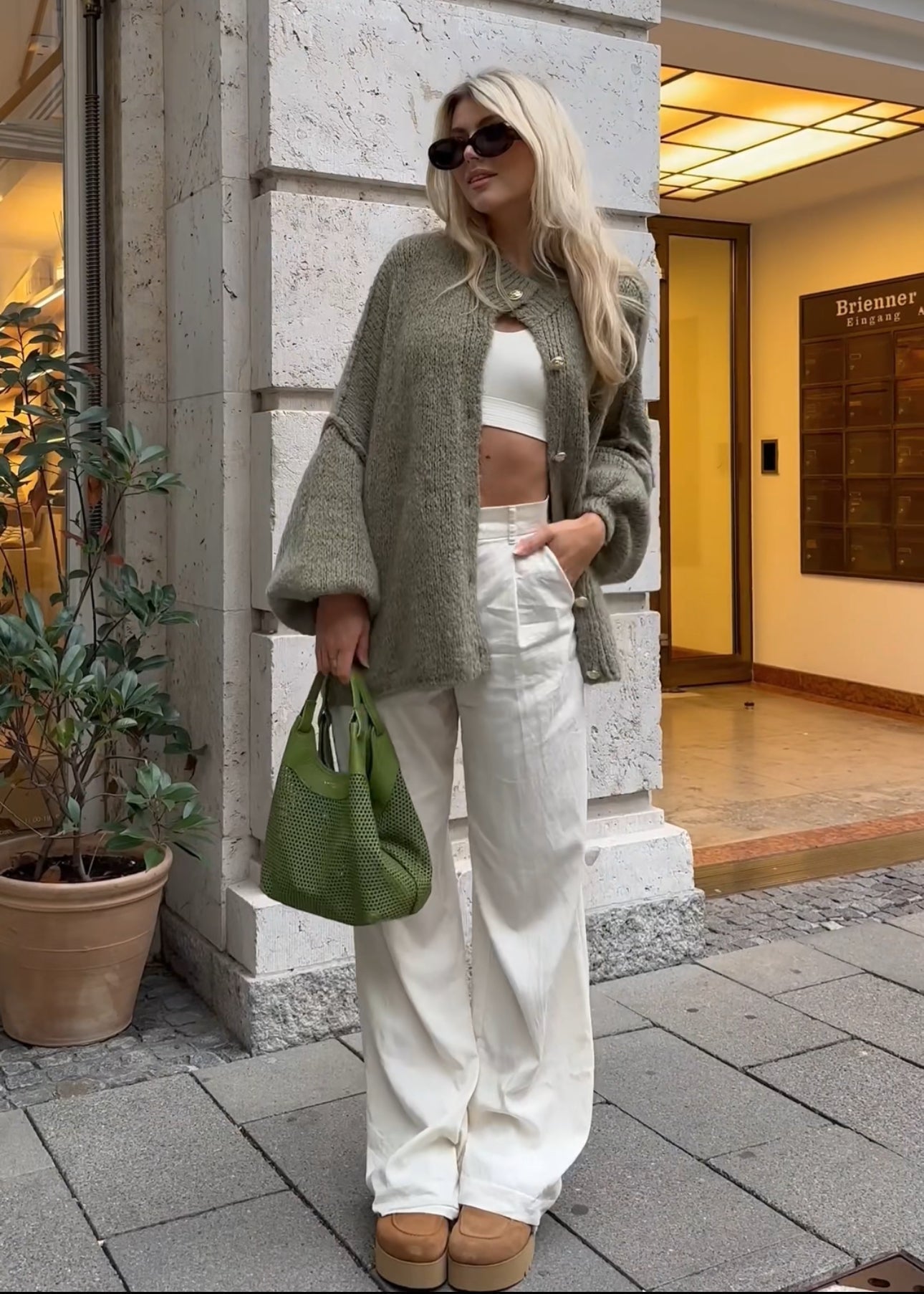 Amandine | Lang strikjakke