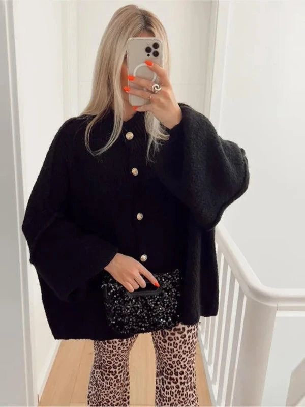 Amandine | Lang strikjakke
