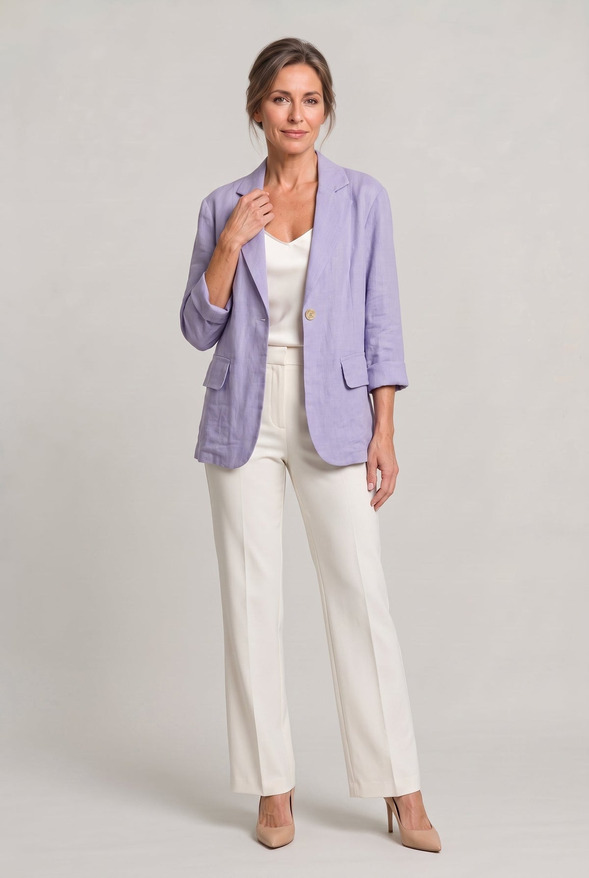Inger | Let Blazer med Reverskrave
