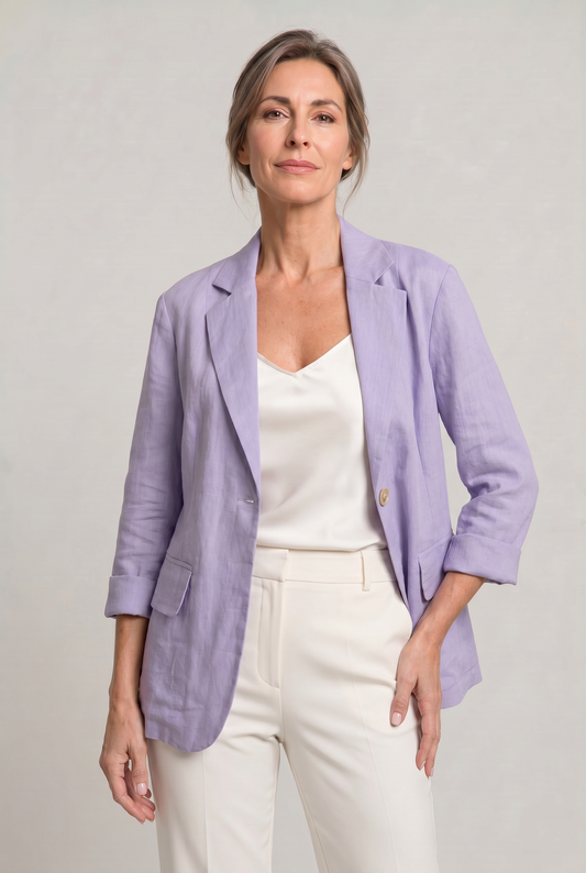 Inger | Let Blazer med Reverskrave