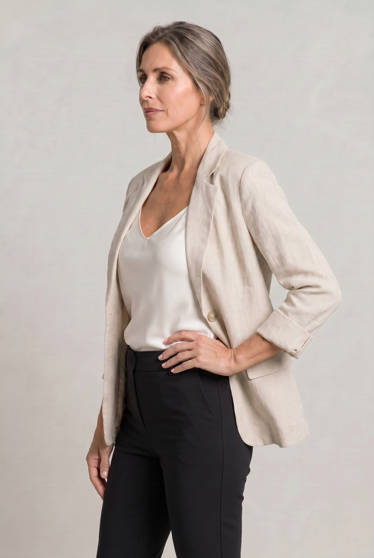 Inger | Let Blazer med Reverskrave