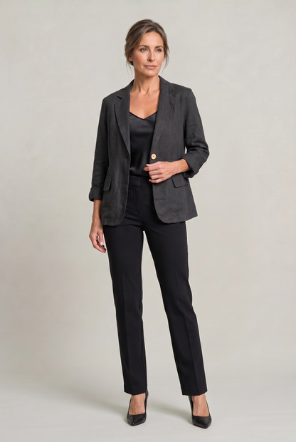 Inger | Let Blazer med Reverskrave