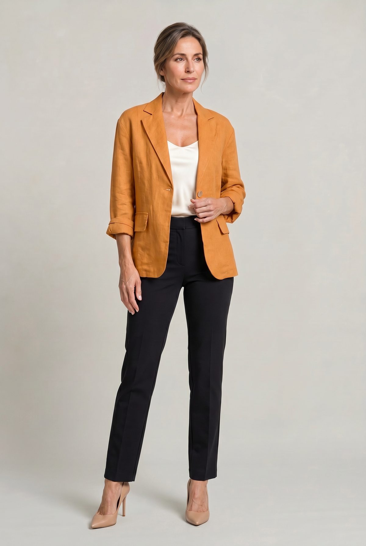 Inger | Let Blazer med Reverskrave