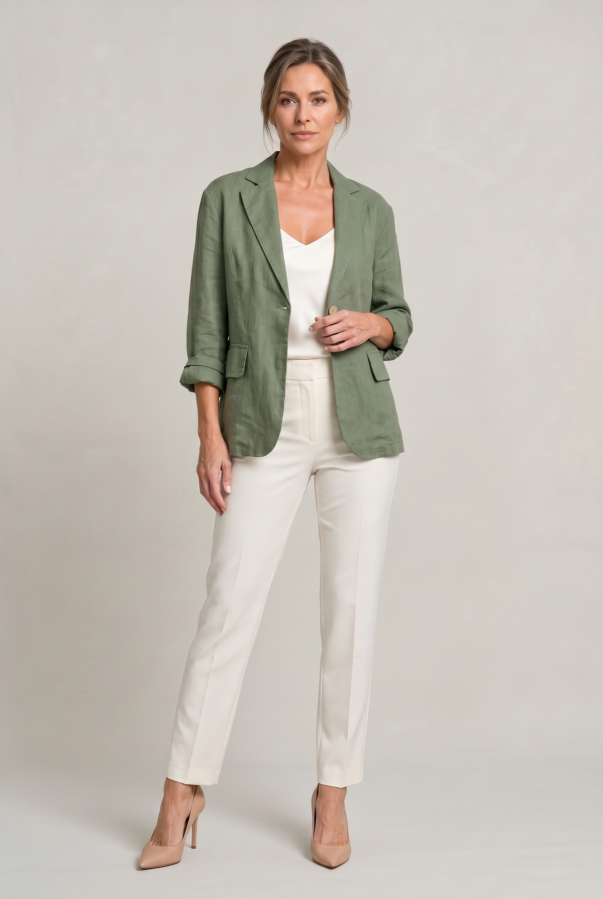 Inger | Let Blazer med Reverskrave