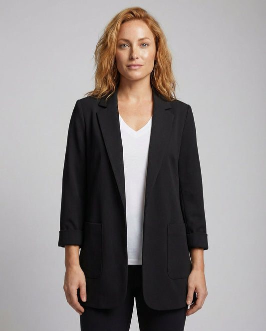 Målfrid | Lang Blazer i Åben Pasform