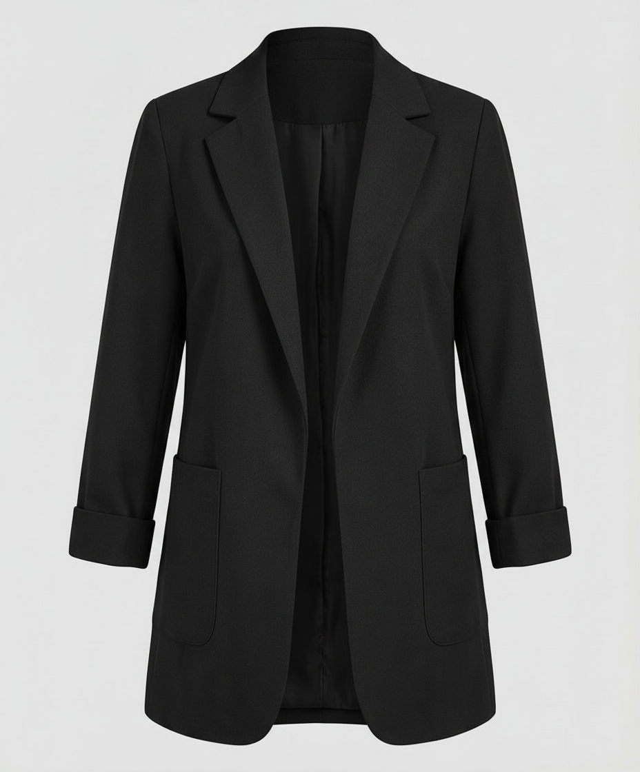 Målfrid | Lang Blazer i Åben Pasform