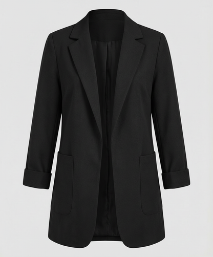 Målfrid | Lang Blazer i Åben Pasform