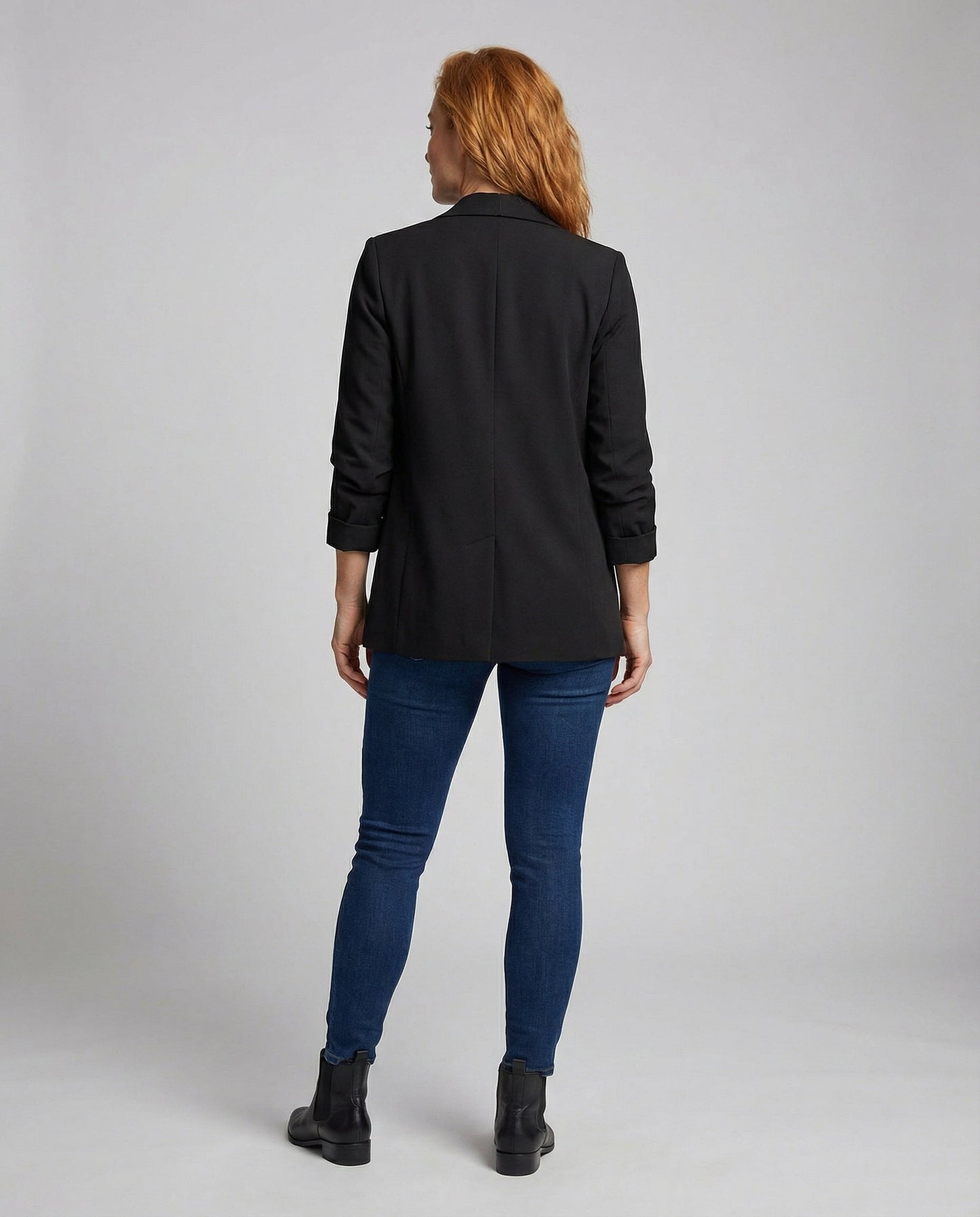 Målfrid | Lang Blazer i Åben Pasform