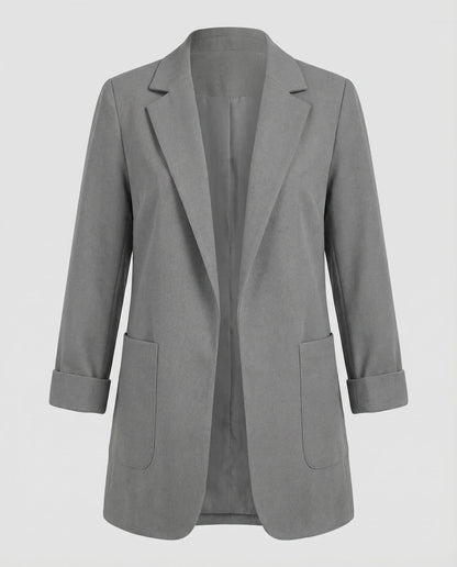 Målfrid | Lang Blazer i Åben Pasform