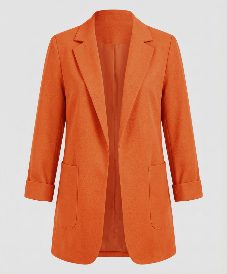 Målfrid | Lang Blazer i Åben Pasform