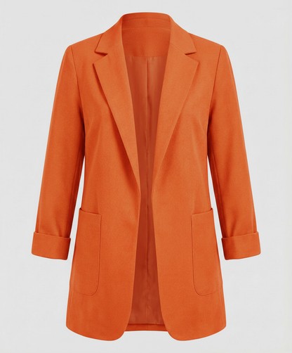 Målfrid | Lang Blazer i Åben Pasform