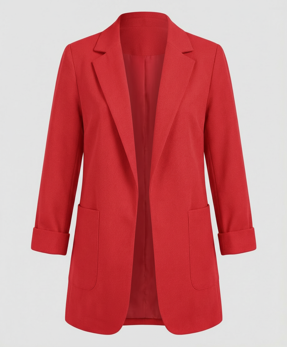 Målfrid | Lang Blazer i Åben Pasform