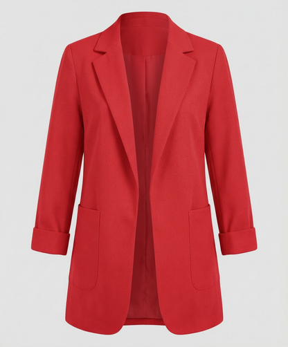 Målfrid | Lang Blazer i Åben Pasform