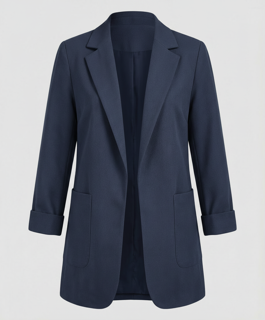 Målfrid | Lang Blazer i Åben Pasform