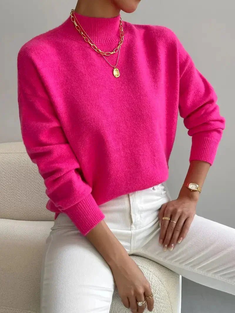 Gunnlaug | Afslappet Sweater med Høj Hals