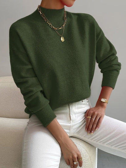 Gunnlaug | Afslappet Sweater med Høj Hals