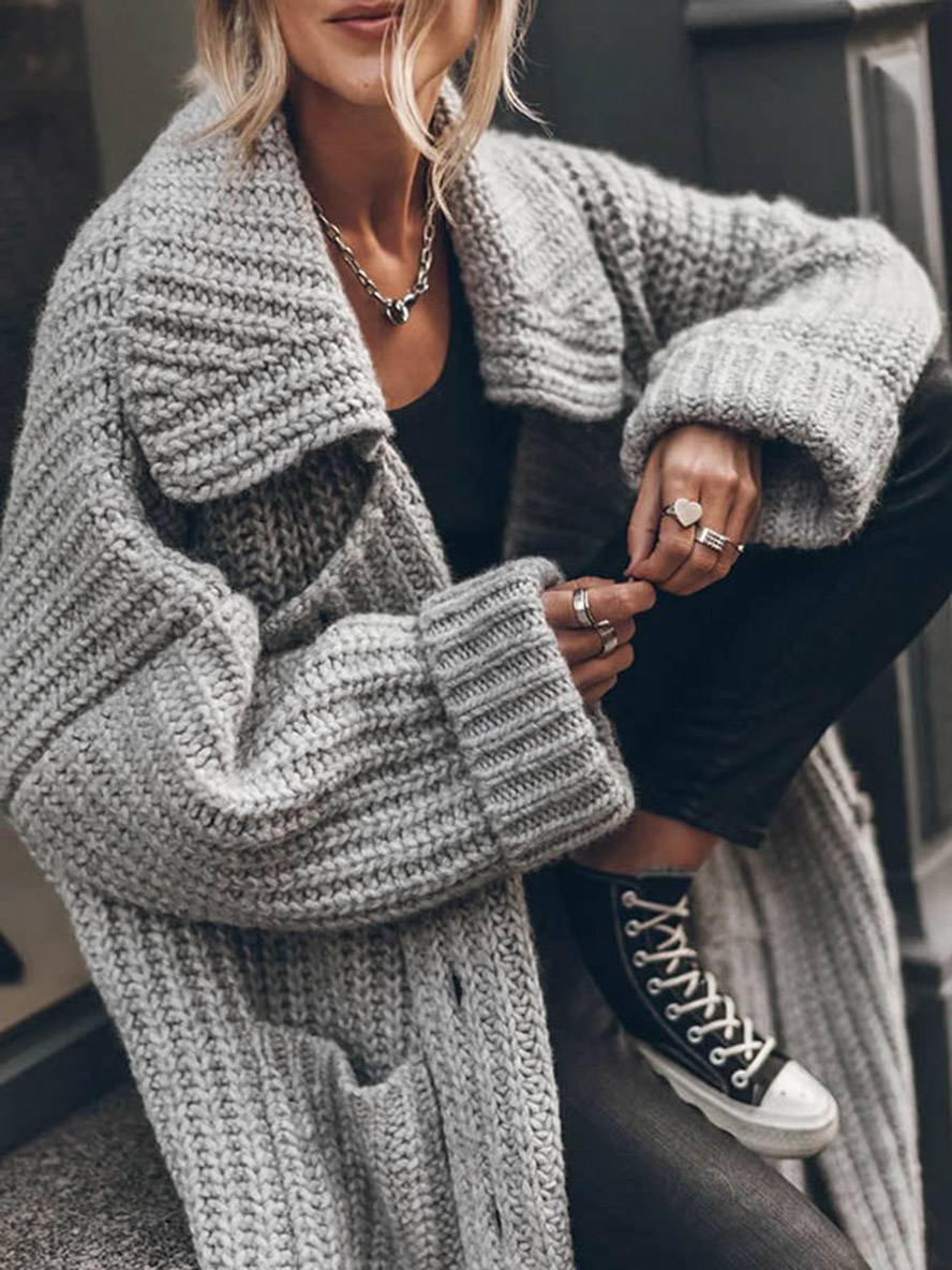 Sigfrid | Oversize Cardigan med Revers