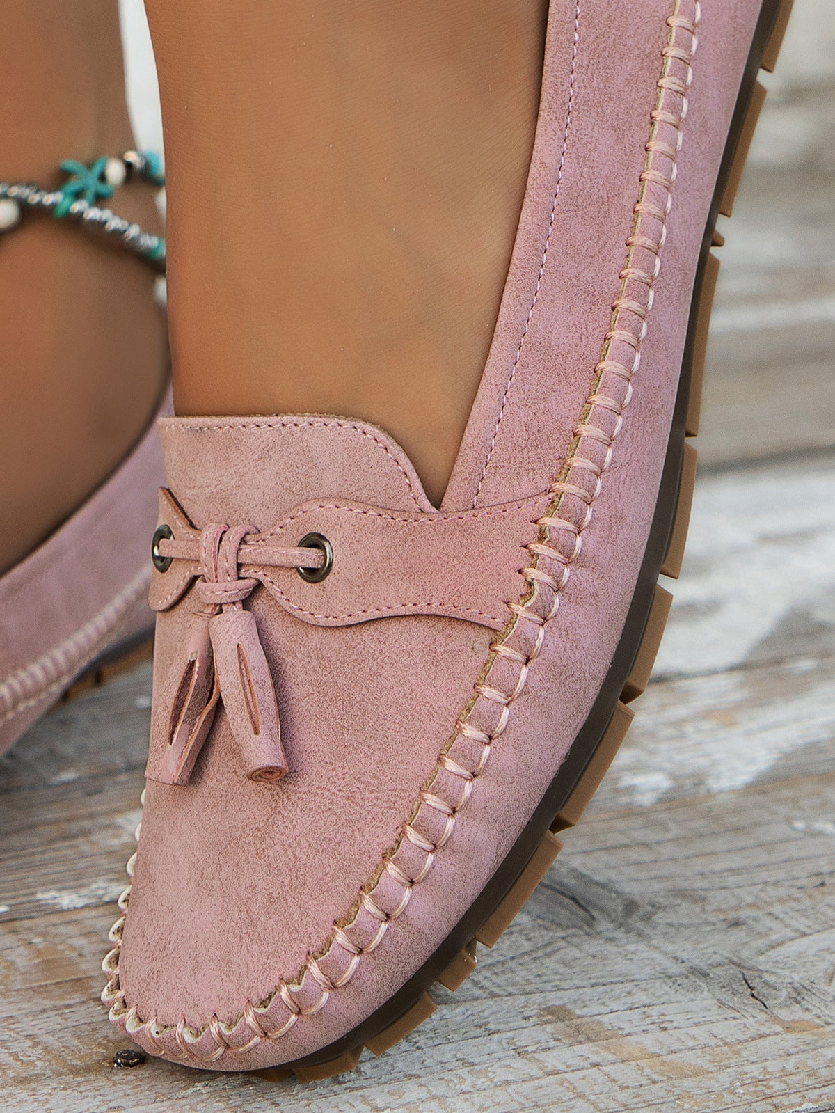 Rosa | Loafers med Kvast