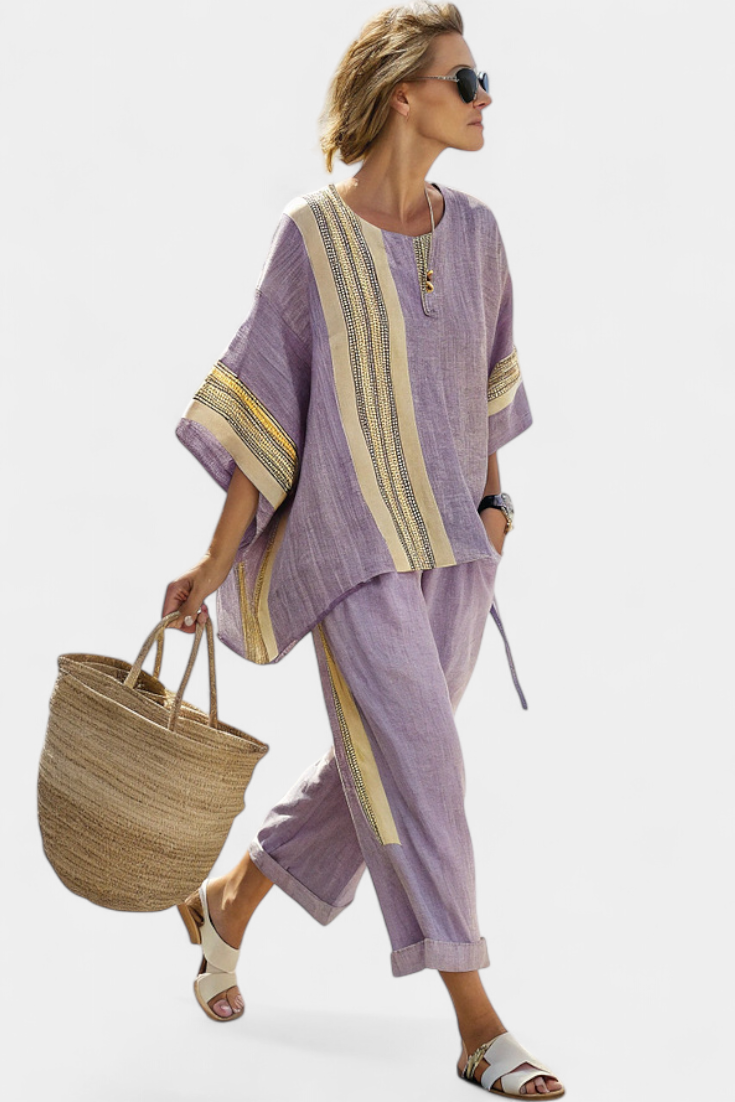 Yrsa | Sæt bestående af to dele med boho-detaljer