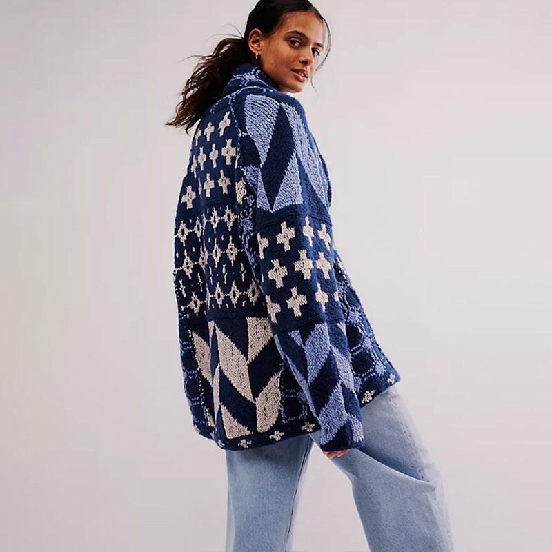 Gunnvør | Elegant Cardigan med Åben Front