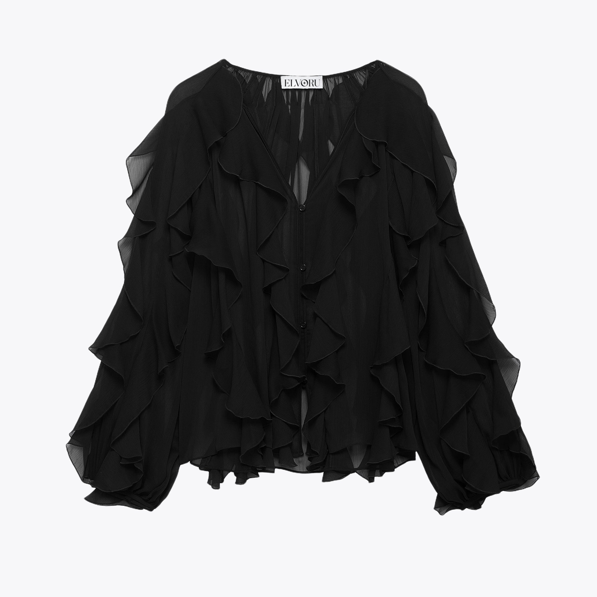 Mélanie | Pure Desire - Bluse med volanter