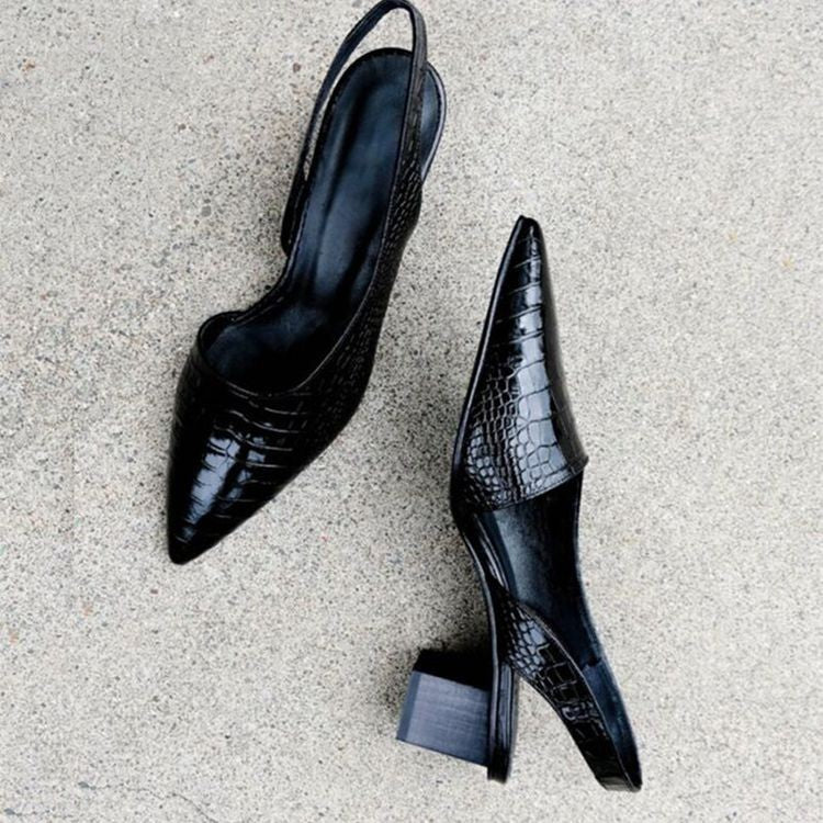 Johanne | Ballerina med Spids Tå og Slingback