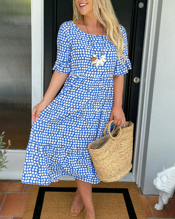 Juna | Retro-stil let midi-kjole