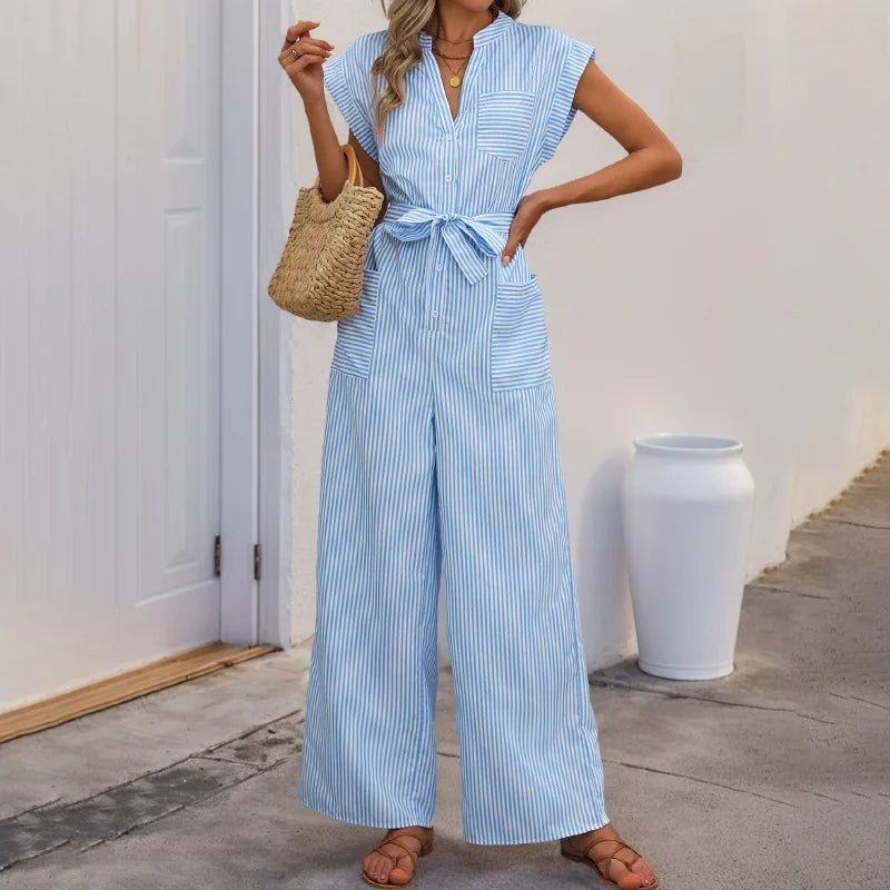 Isla | Kyst Stribet Jumpsuit